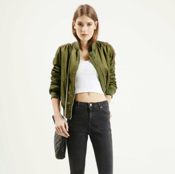 Olive Bomber Jacket - Picture 5 of 5